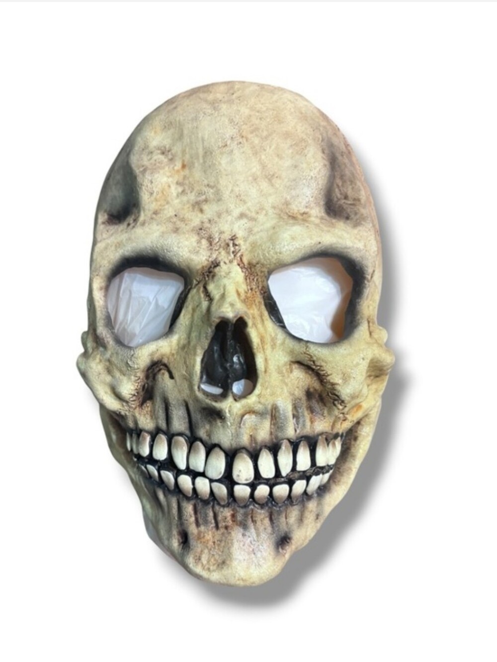 SPIRIT HALLOWEEN Over The Head Bone Skull Mask Latex One Size